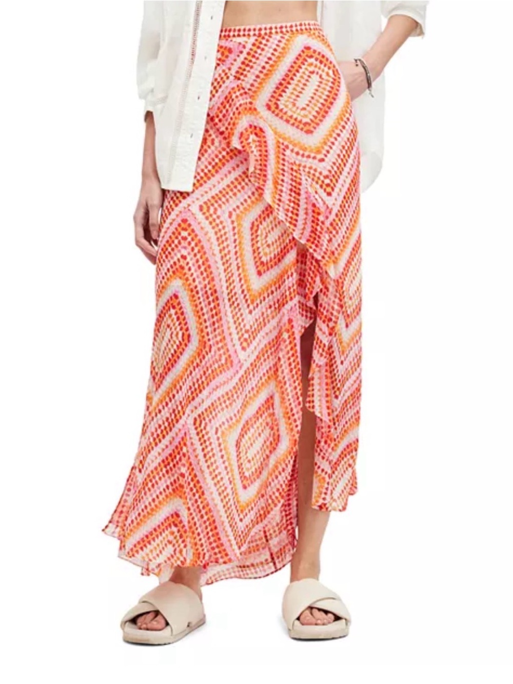 AllSaints Sara Luisa Asymmetric skirt